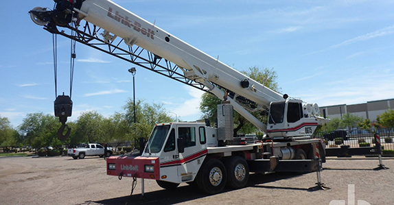 Link-Belt HTC8675 hydraulic truck crane Cranes for sale at Ritchie Bros.